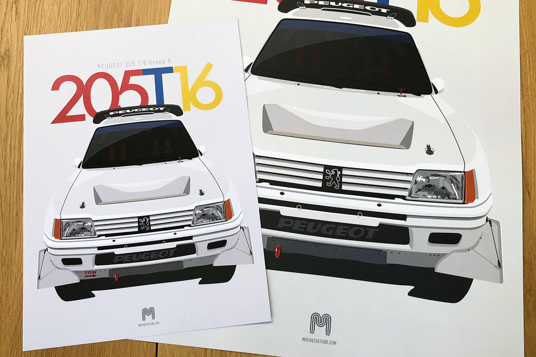 Medium size car posters available