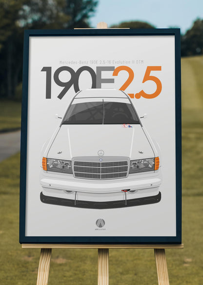 1992 Mercedes-Benz 190E 2.5-16 Evolution II DTM - poster print