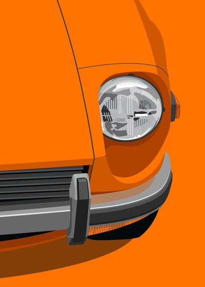 1972 Datsun 240Z - Orange - poster print