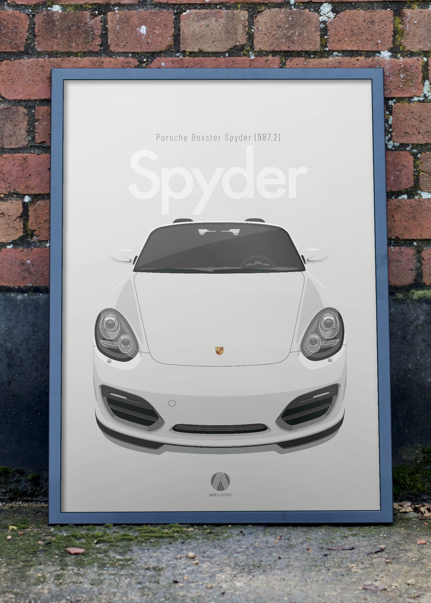 2010 Porsche Boxster Spyder (987.2) Carrera White - poster print