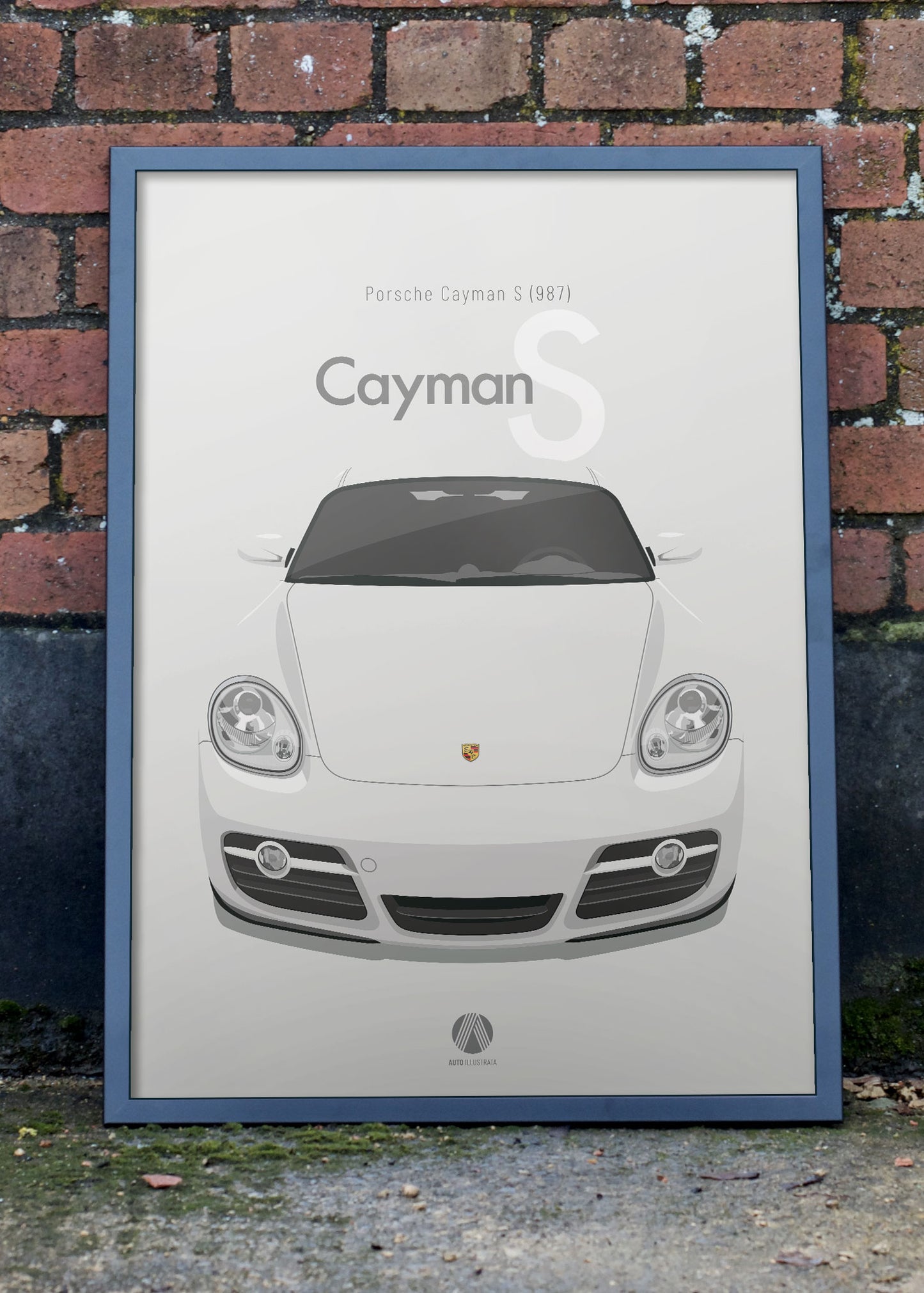 2005 Porsche Cayman S (987) Carrara White - poster print