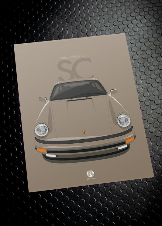 1983 Porsche 911 SC - 966 Hellbronze - poster print