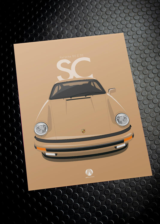 1978 Porsche 911 SC - 502 Kaschmirbeige - poster print
