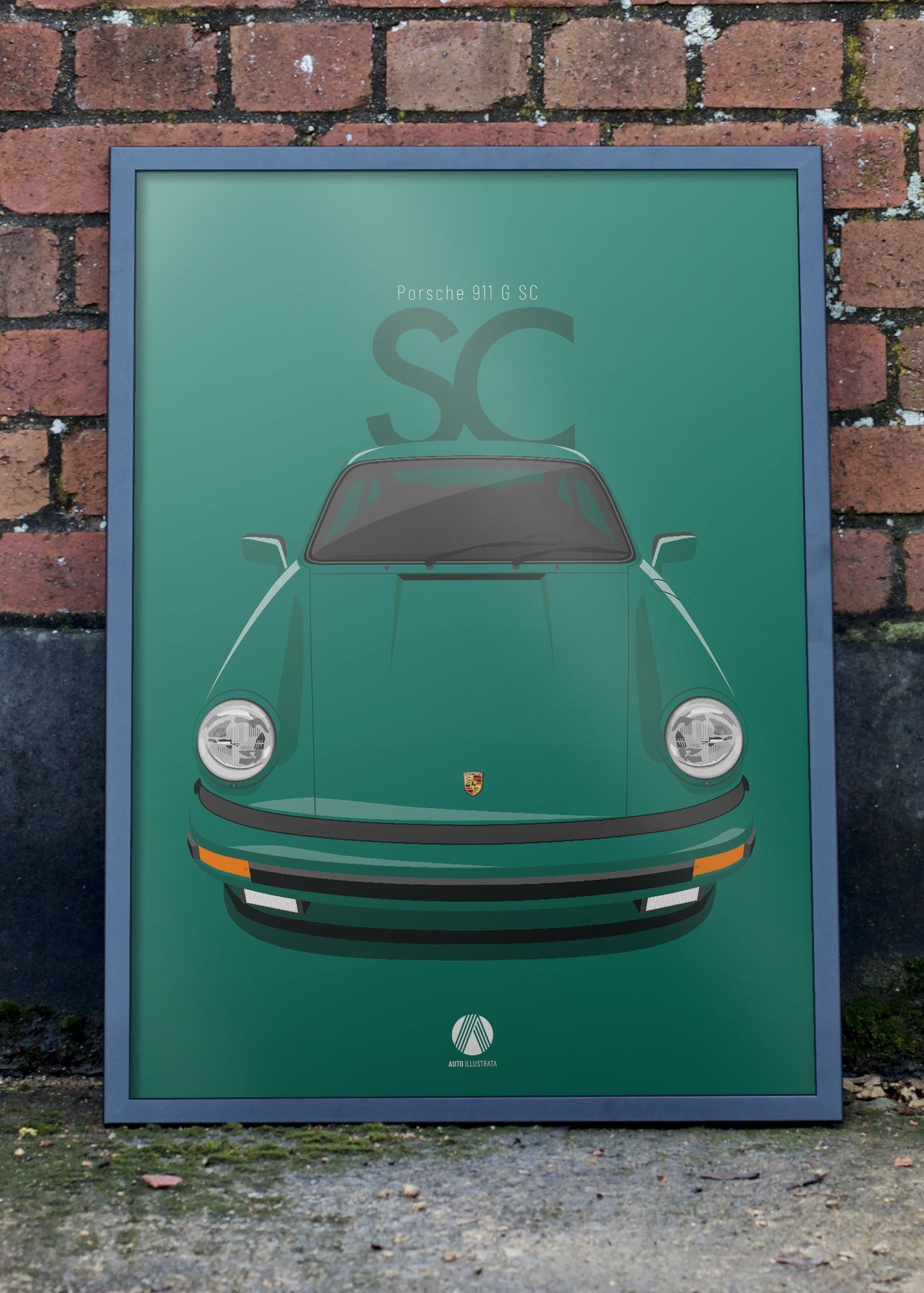 1981 Porsche 911 SC - 20C Moosgrün - poster print