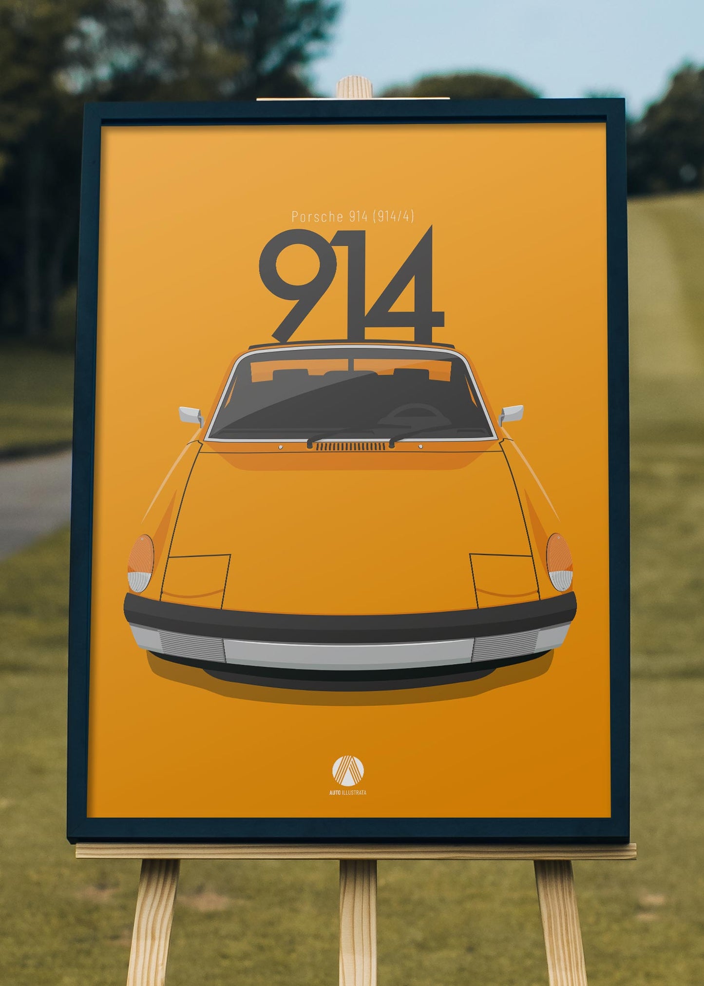 1970 Porsche 914 Signal Orange - poster print