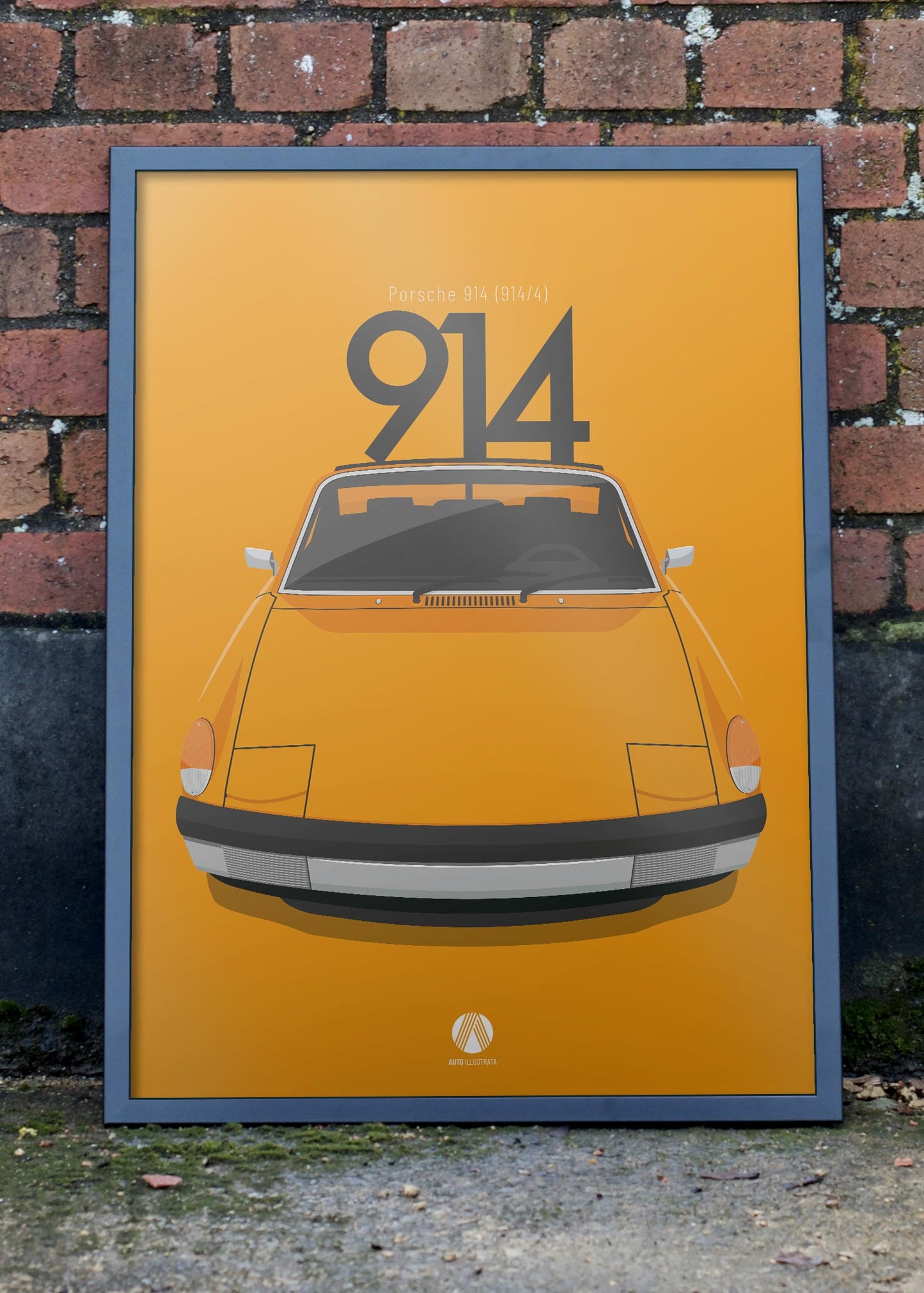 1970 Porsche 914 Signal Orange - poster print