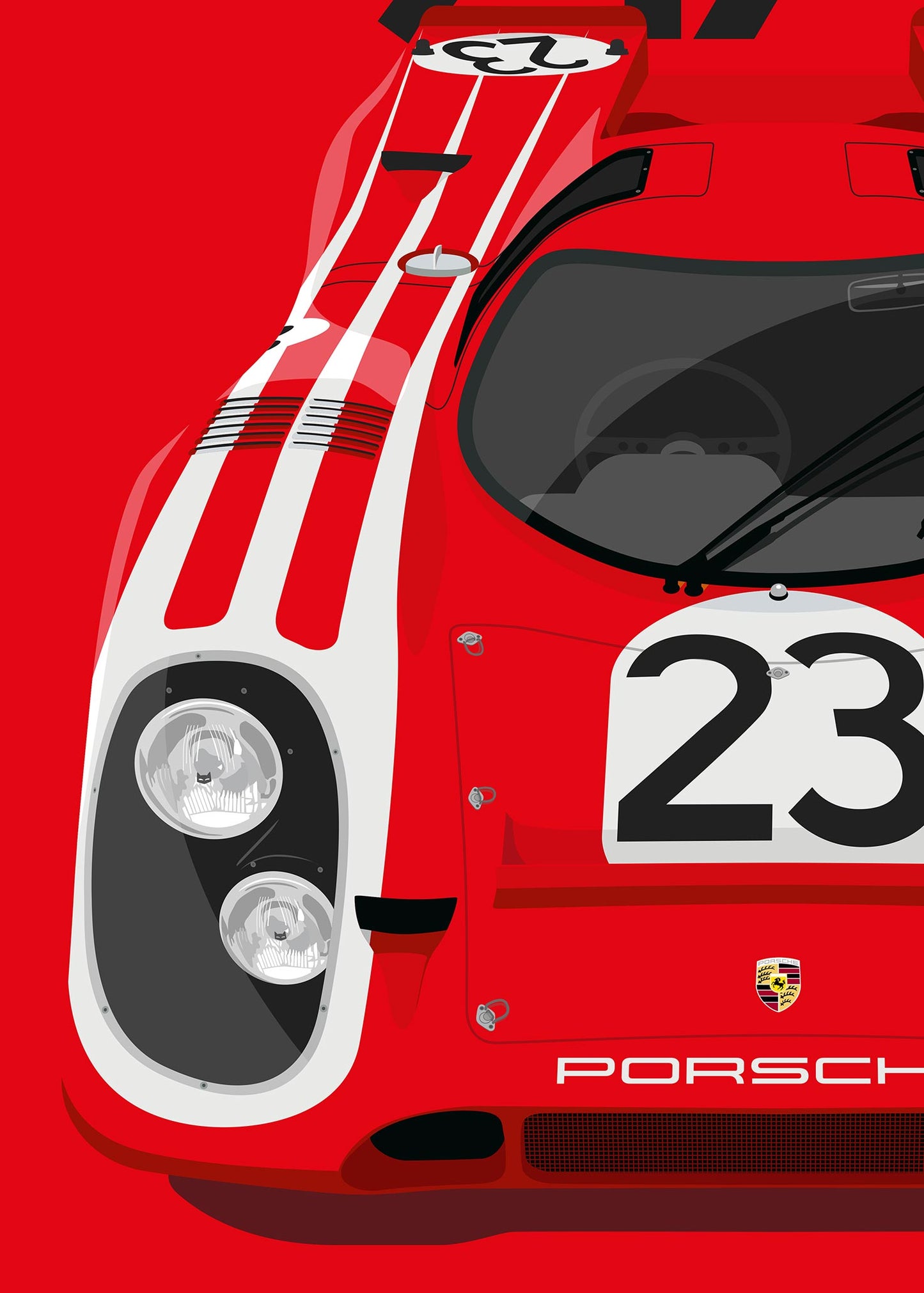 1970 Porsche 917K Salzburg No.23 - poster print