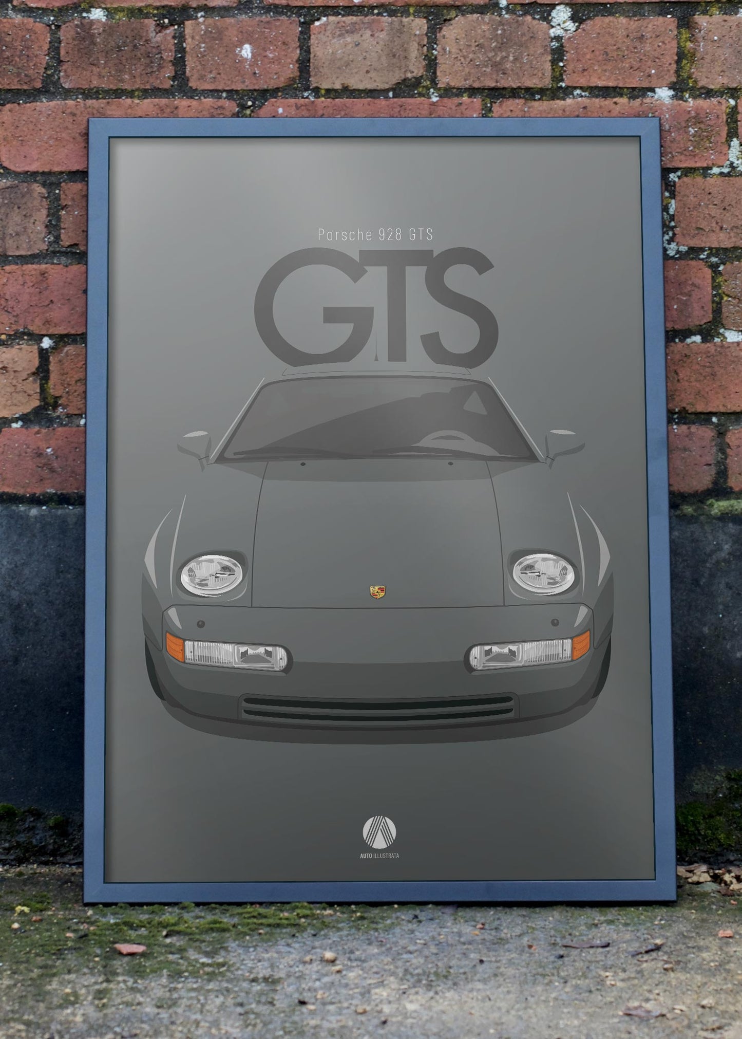 1992 Porsche 928 GTS - Slate Grey - poster print