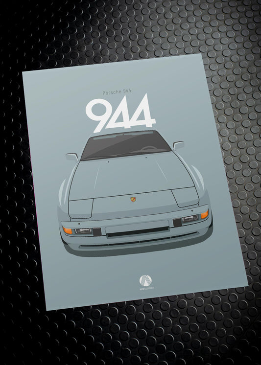 1985 Porsche 944 - LM6Y Kristallgrün - poster print