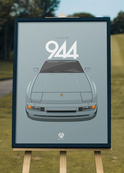 1985 Porsche 944 - LM6Y Kristallgrün - poster print