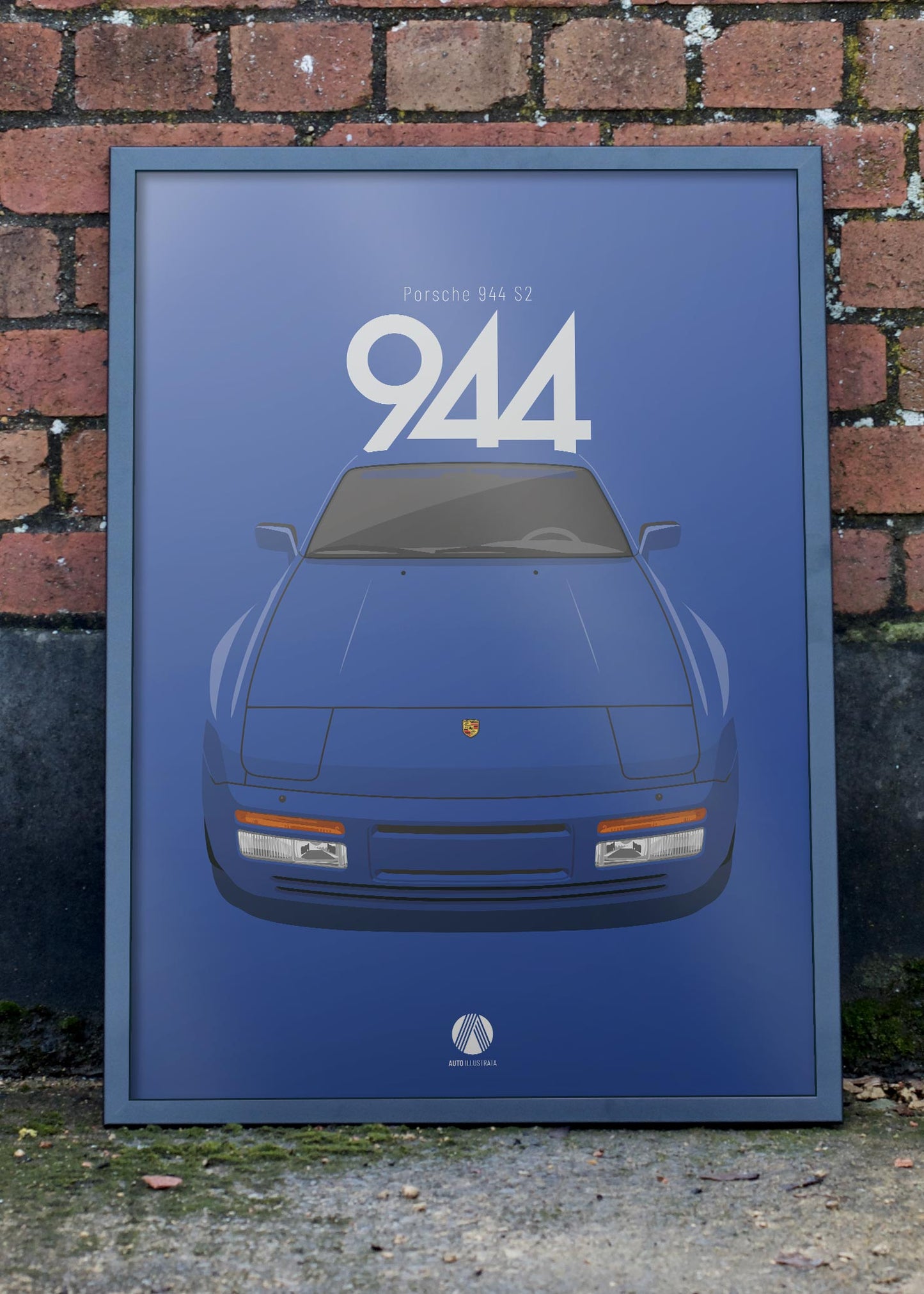 1991 Porsche 944 S2 - LM5N Cobaltblau - poster print