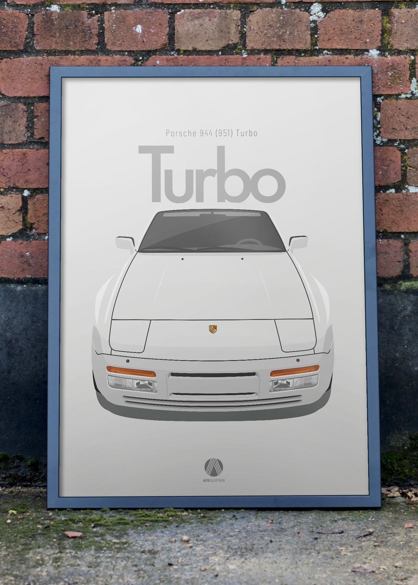 1986 Porsche 944 (951) Turbo - L90E Alpine White - poster print
