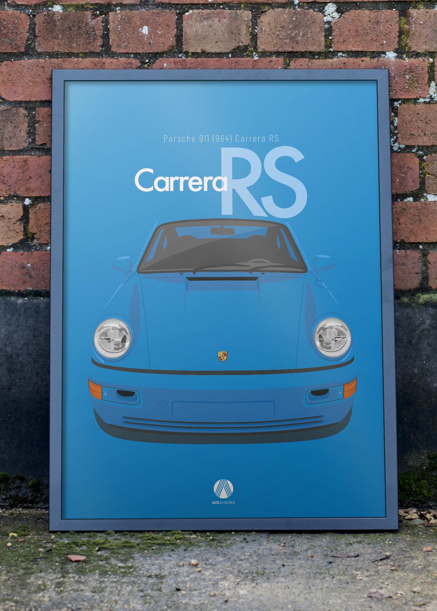 1992 Porsche 911 (964) Carrera RS - Maritime Blue - poster print