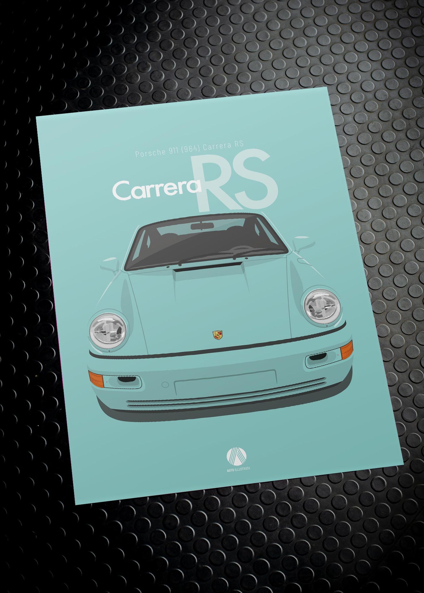 1992 Porsche 911 (964) Carrera RS Mint Green - poster print