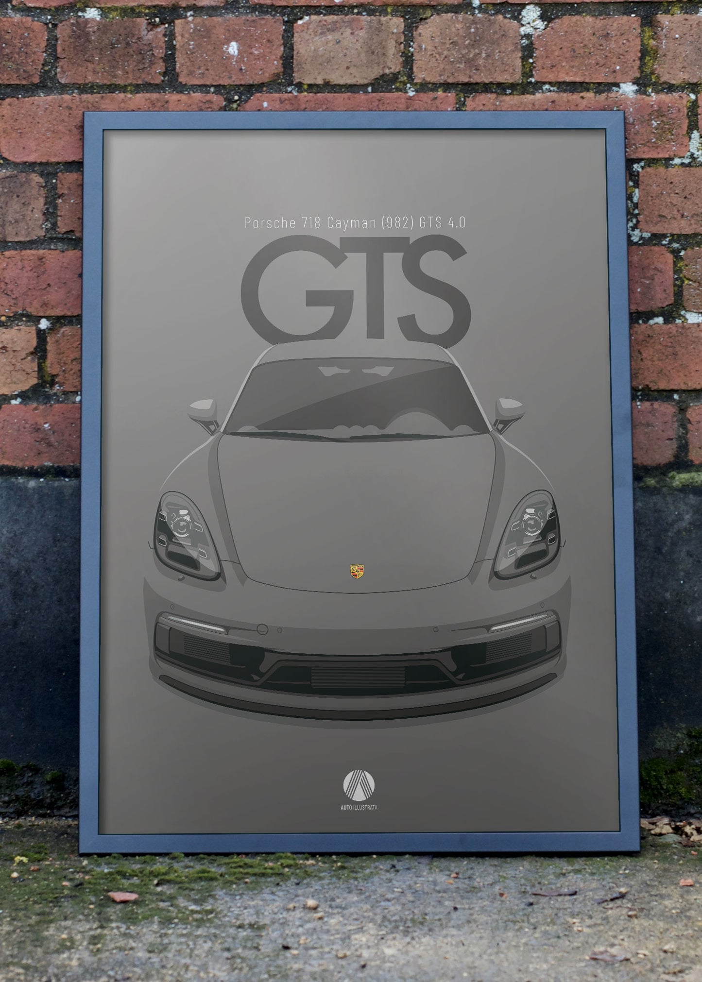 2020 Porsche Cayman (982) GTS 4.0 - Agate Grey - poster print