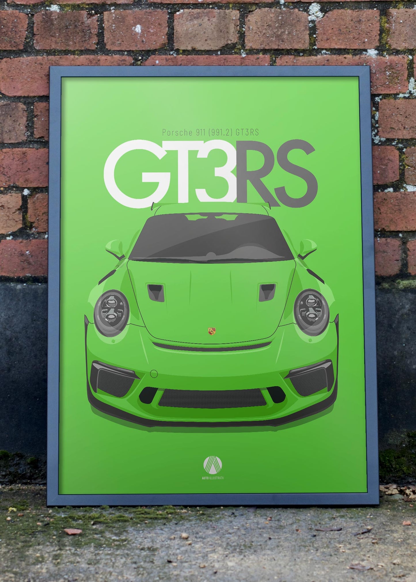 2018 Porsche 911 (991.2) GT3RS Lizard Green - poster print