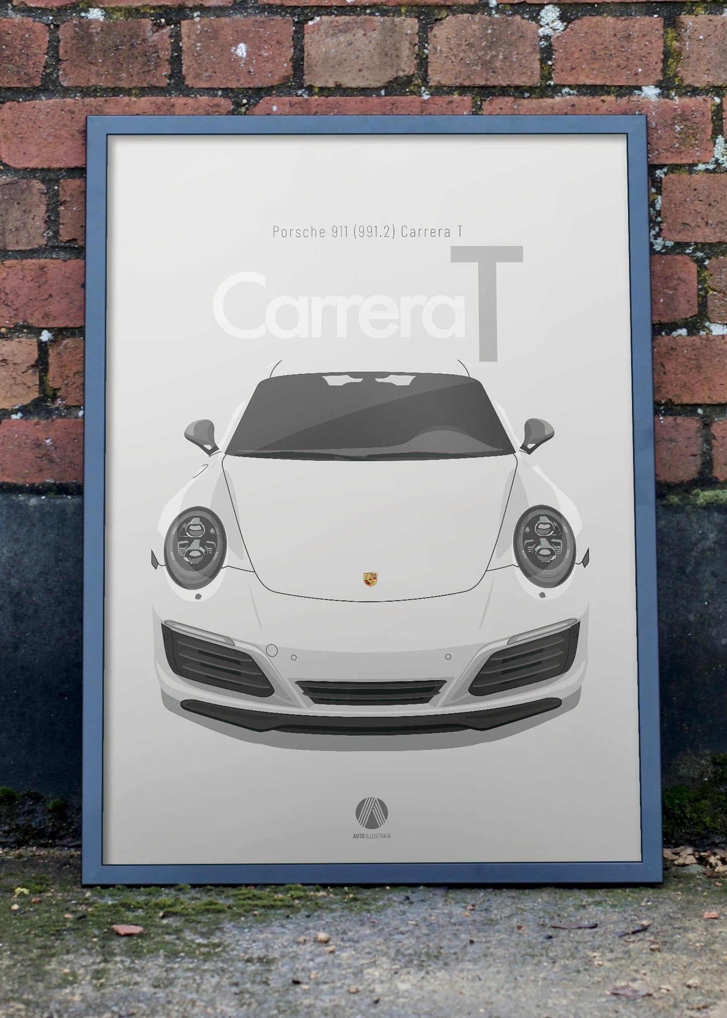 2017 Porsche 911 (991.2) Carrera T - Carrara White - poster print