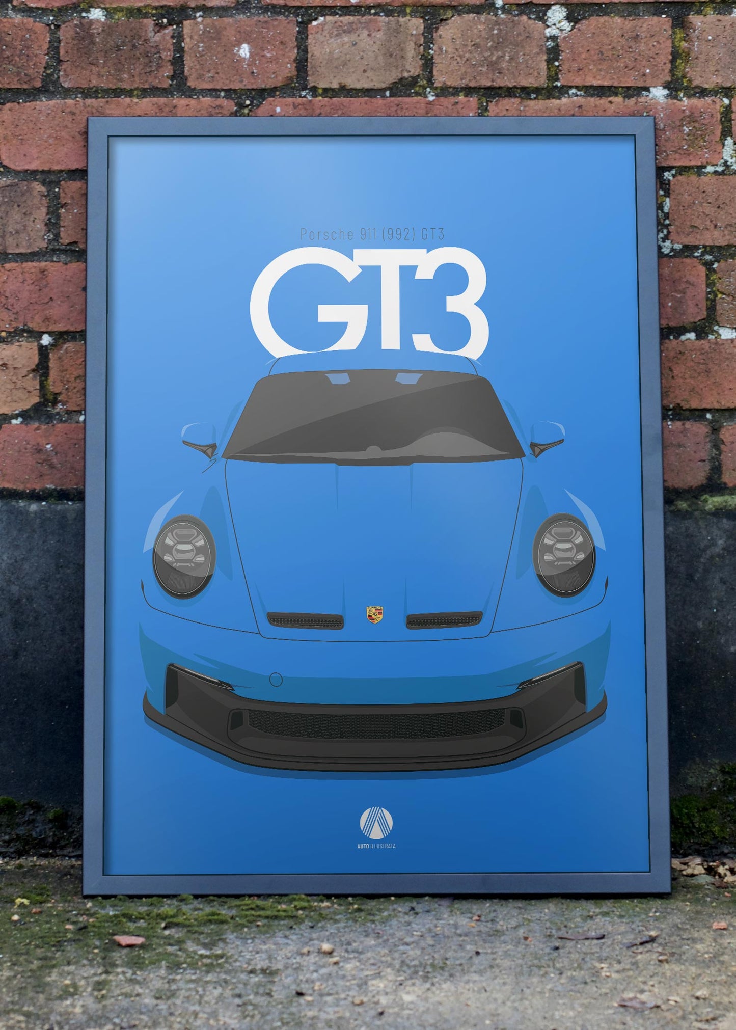 2020 Porsche 911 (992) GT3 - Shark Blue  - poster print