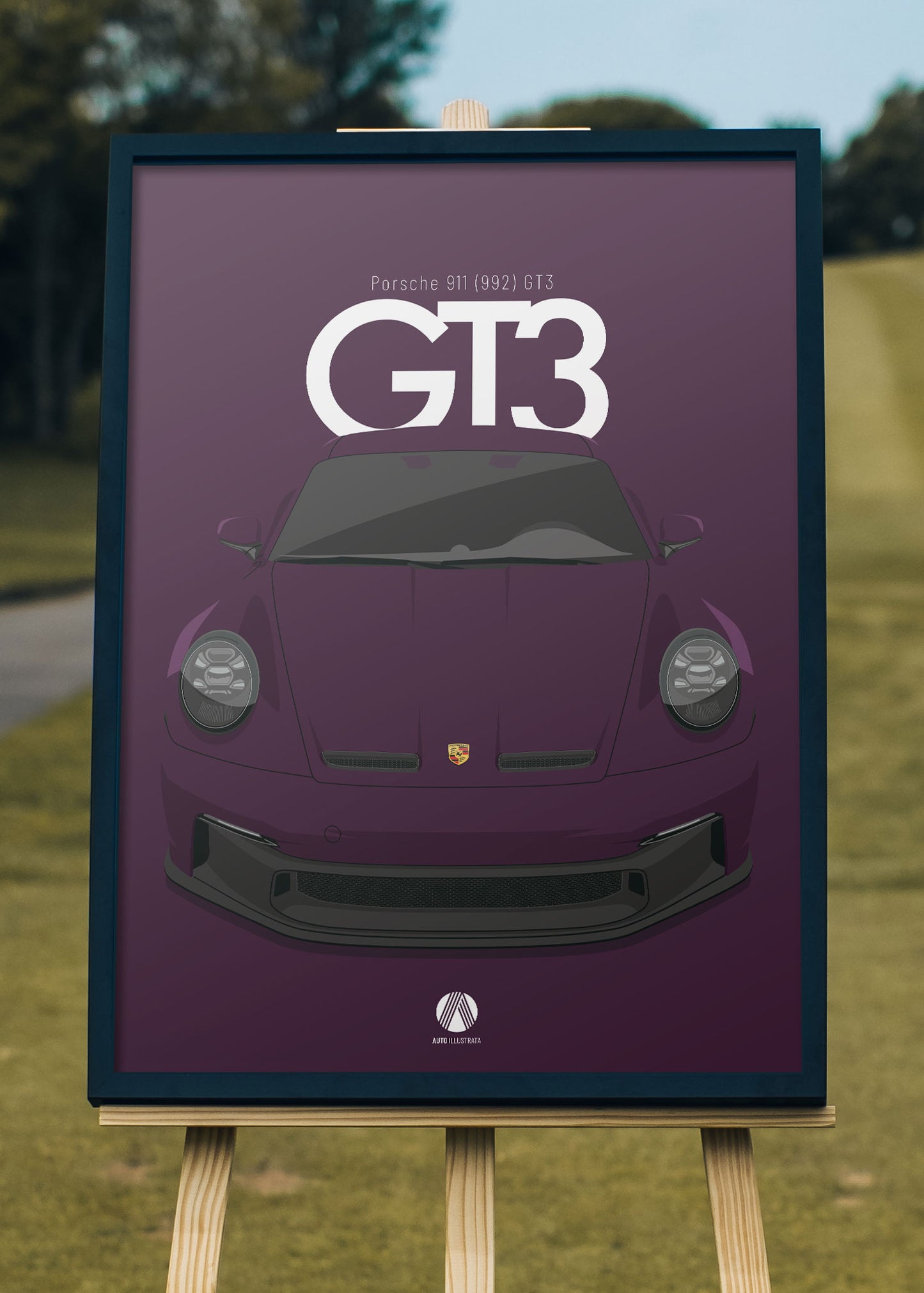 2020 Porsche 911 (992) GT3 - Viola  - poster print