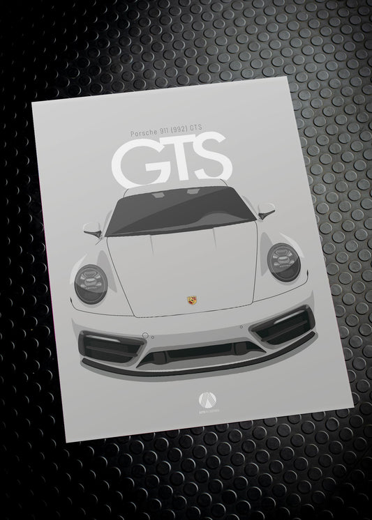 2021 Porsche 911 (992) GTS Crayon - poster print