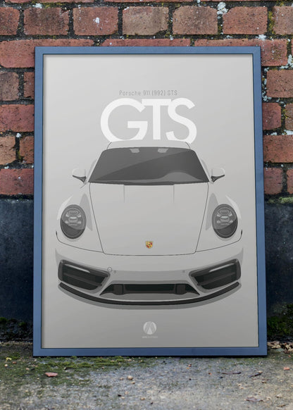 2021 Porsche 911 (992) GTS Crayon - poster print