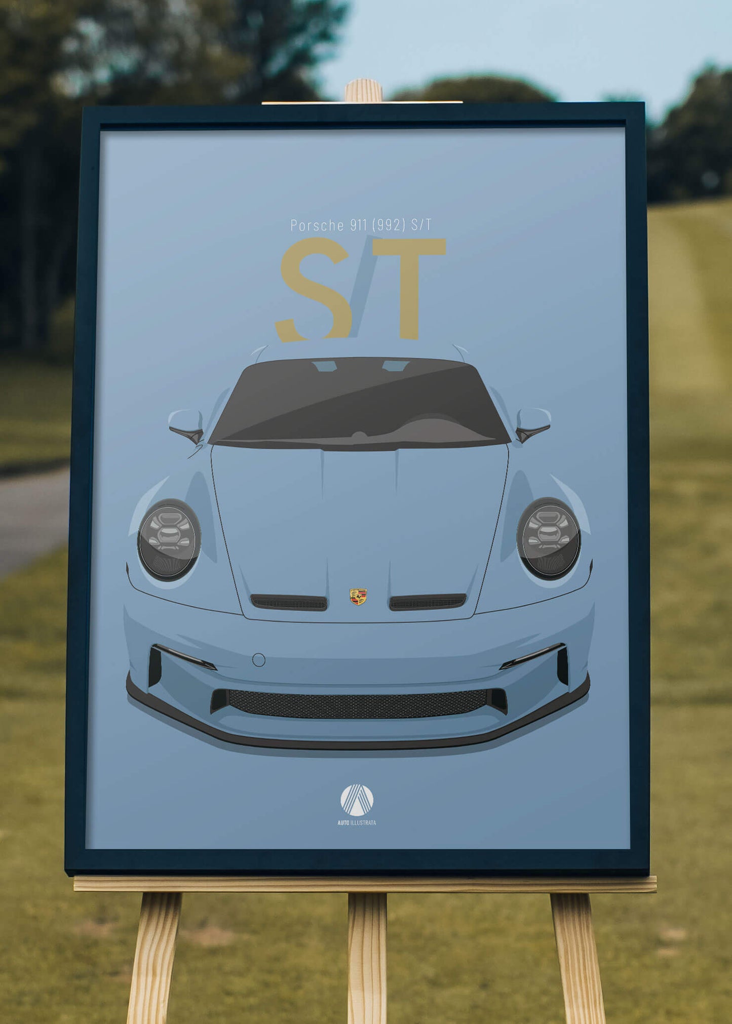 2024 Porsche 911 (992) S/T - Shore Blue  - poster print