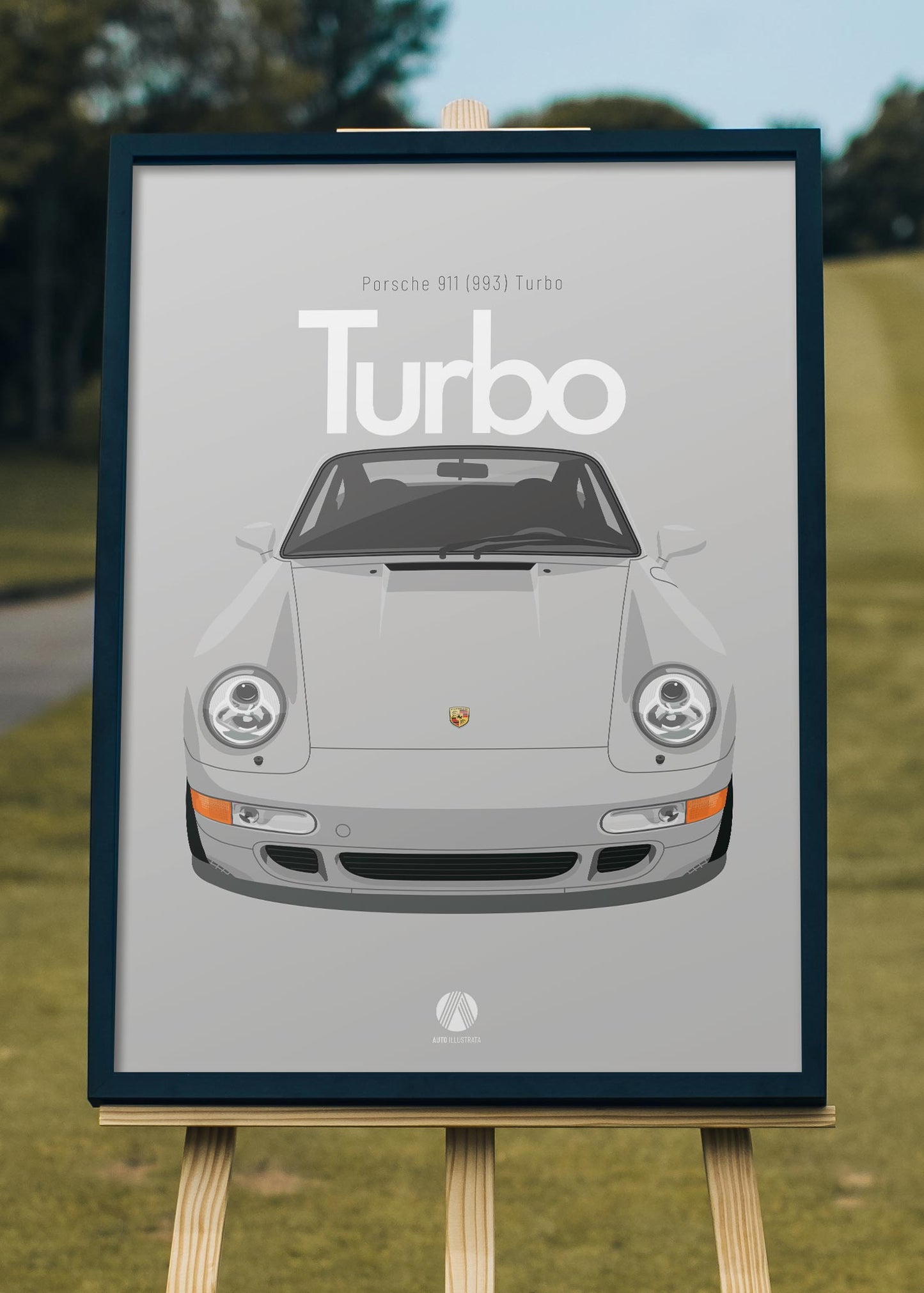 1996 Porsche 911 (993) Turbo Silver - poster print