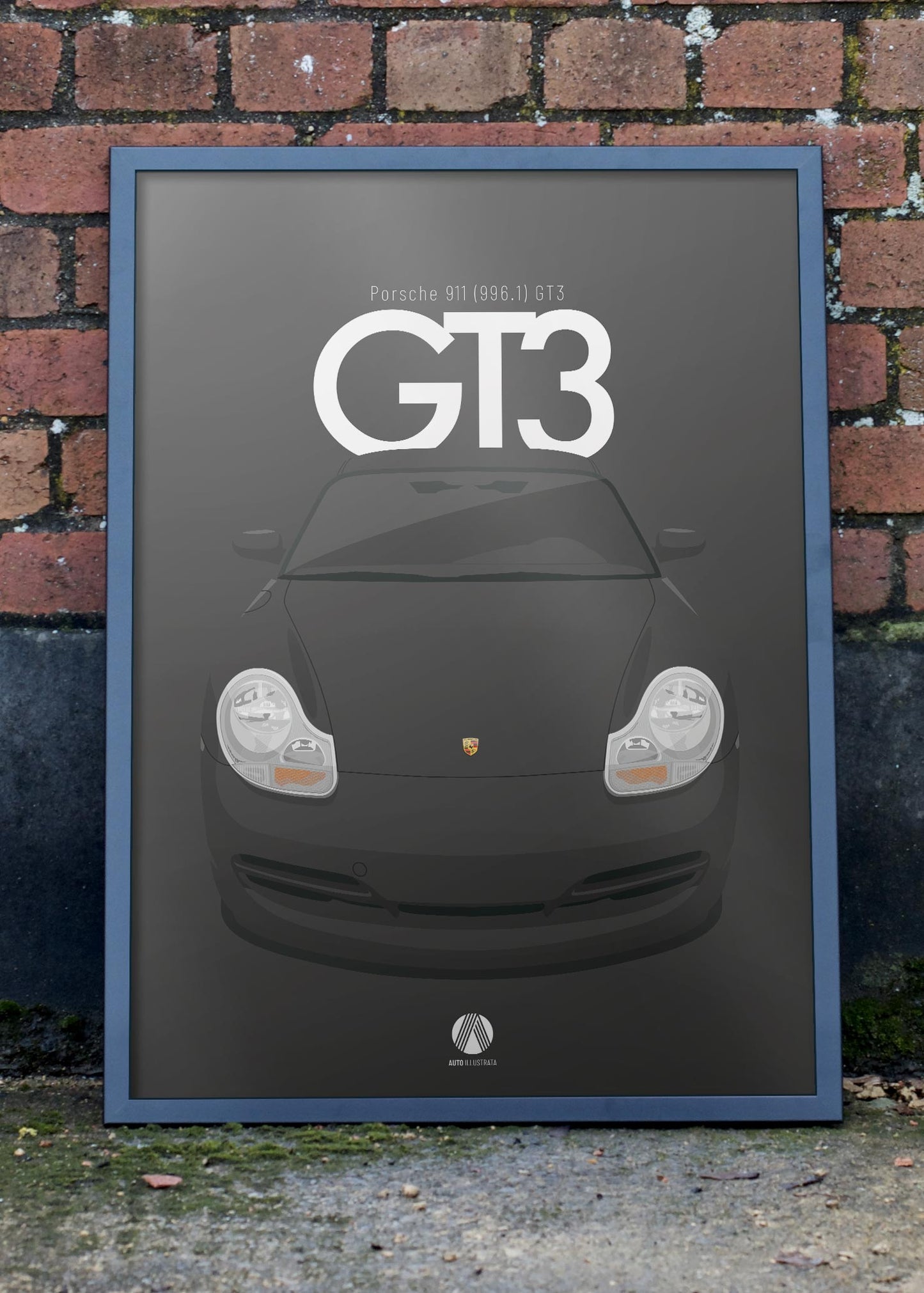 1999 Porsche 911 (996.1) GT3 Black - poster print