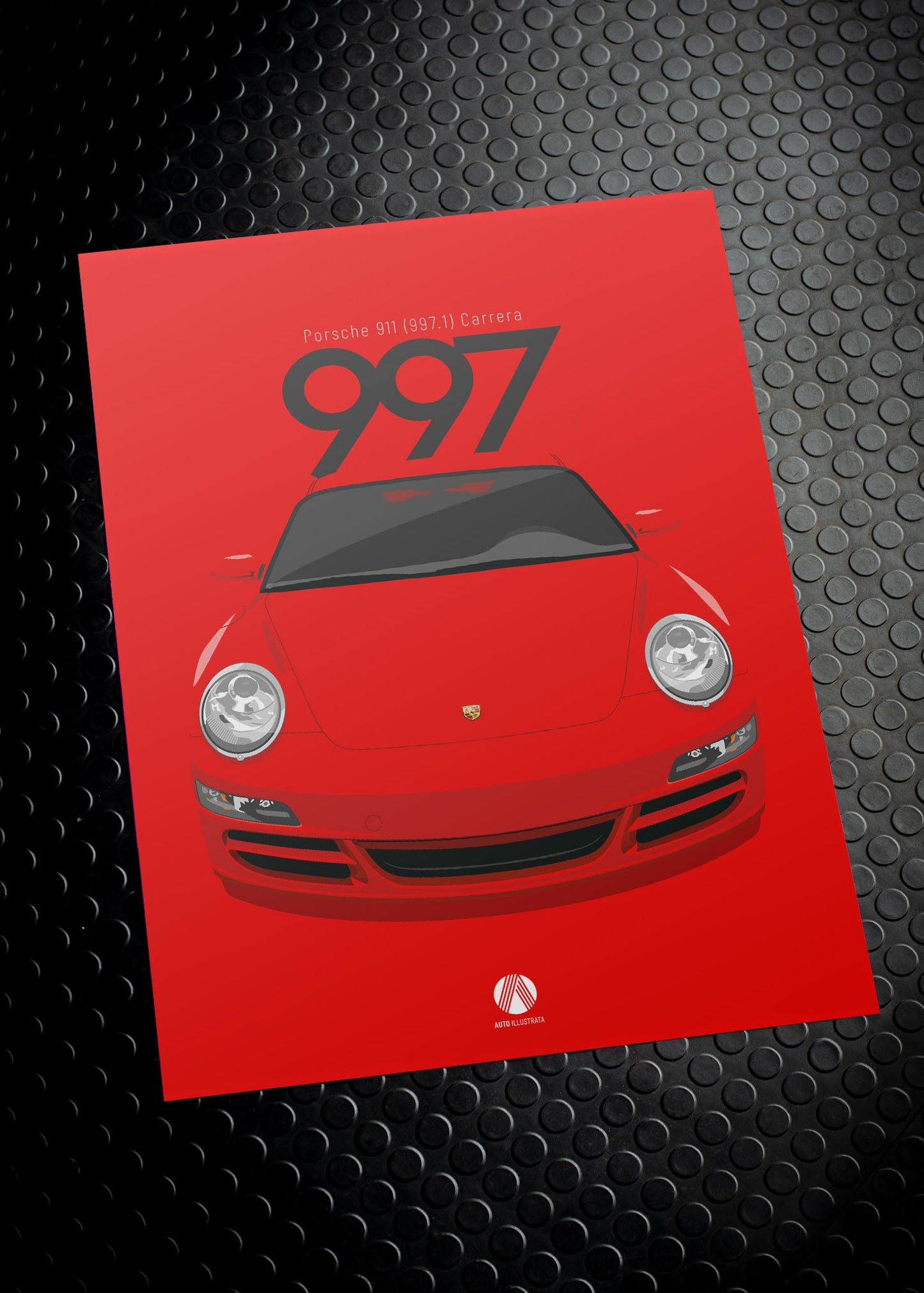 2005 Porsche 911 (997.1) Carrera - Guards Red - poster print
