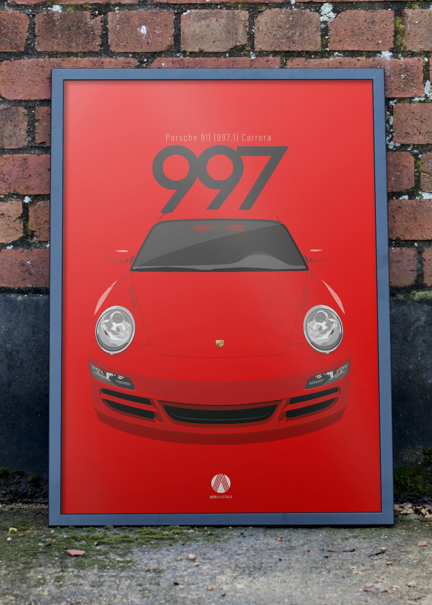 2005 Porsche 911 (997.1) Carrera - Guards Red - poster print