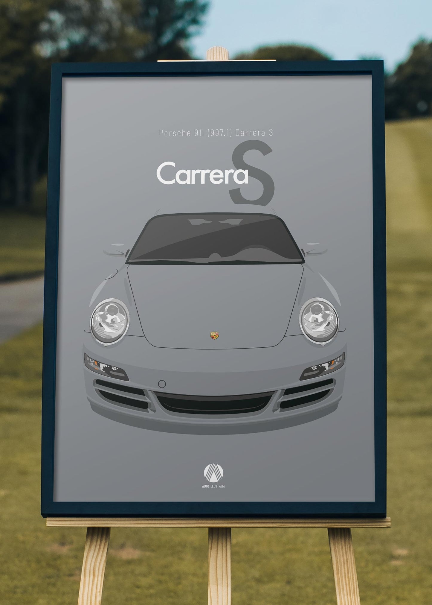 2005 Porsche 911 (997.1) Carrera S - Meteor Grey - poster print