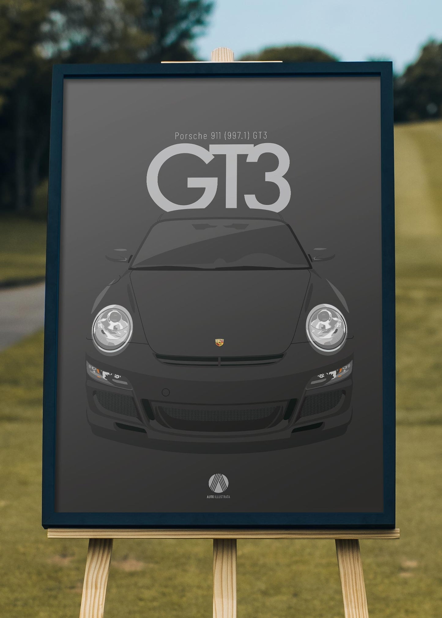 2006 Porsche 911 (997.1) GT3 Black - poster print