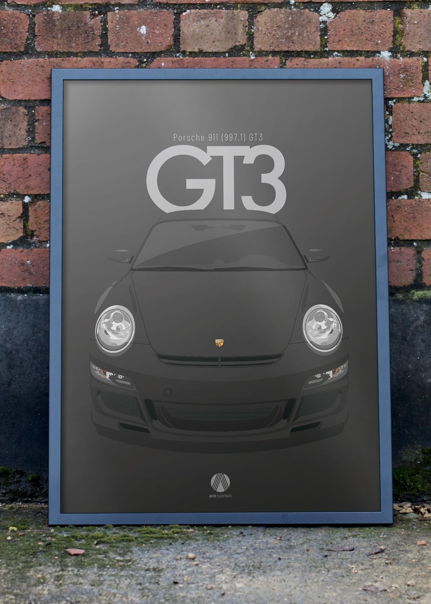 2006 Porsche 911 (997.1) GT3 Black - poster print