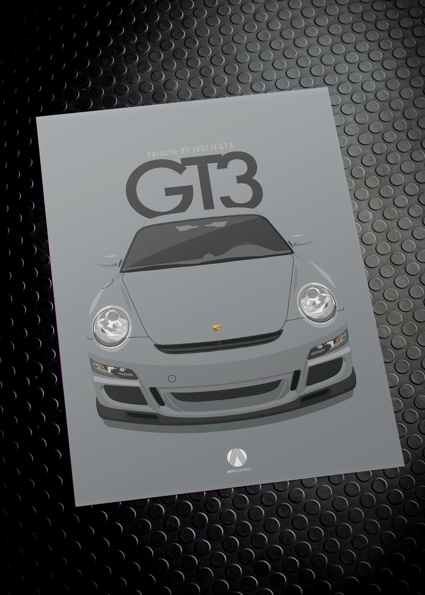 2006 Porsche 911 (997.1) GT3 Meteor Grey - poster print