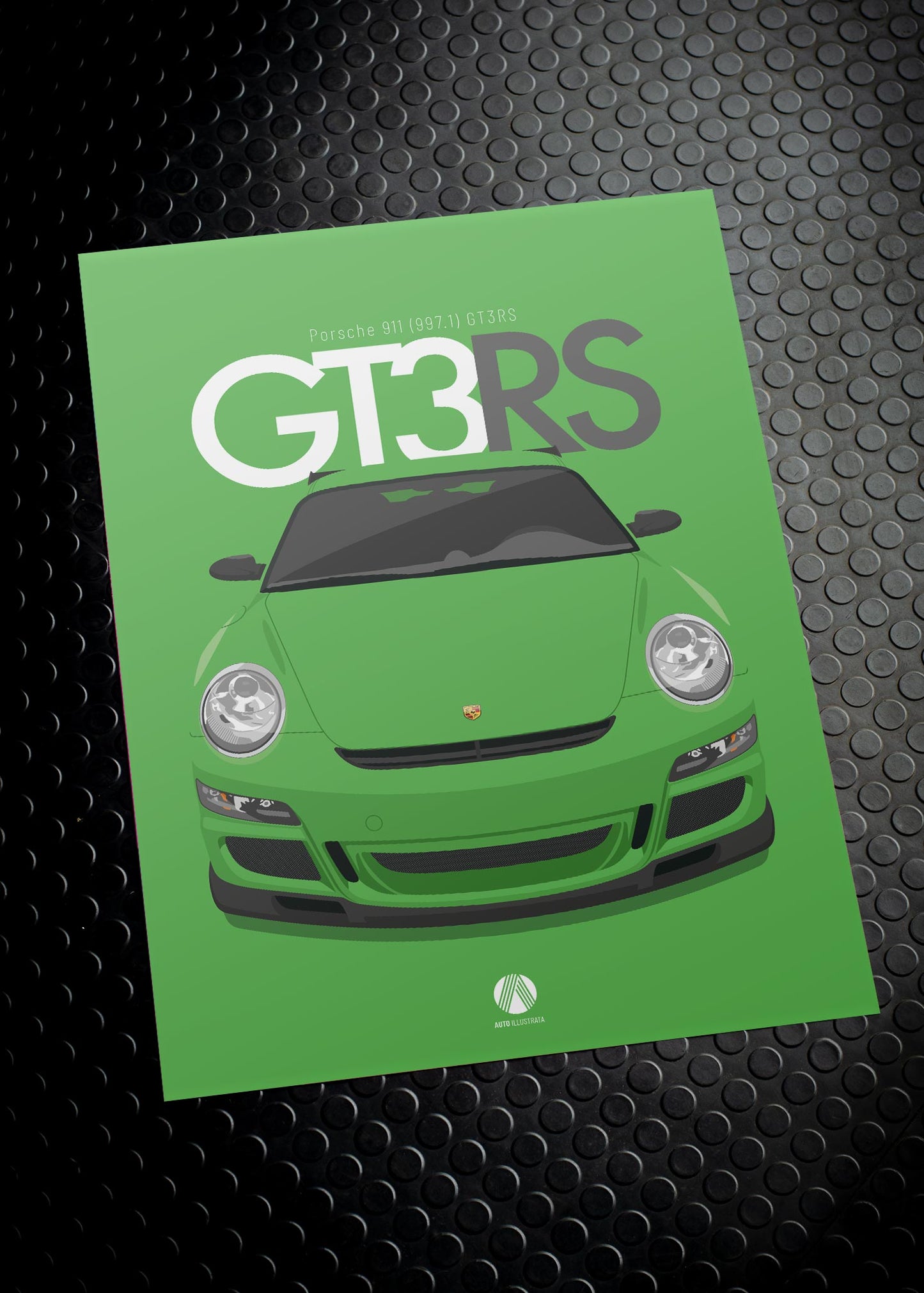 2007 Porsche 911 (997.1) GT3RS Viper Green - poster print