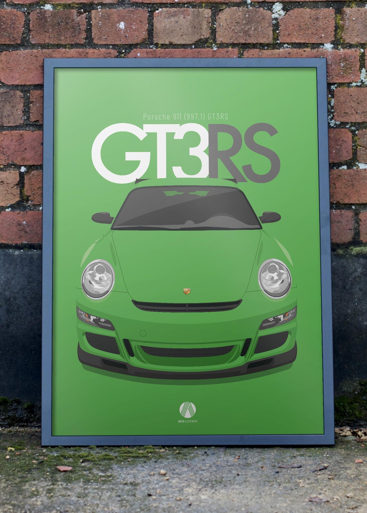 2007 Porsche 911 (997.1) GT3RS Viper Green - poster print