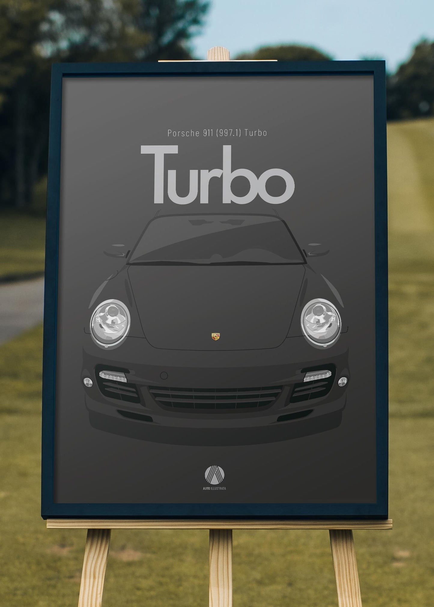 2006 Porsche 911 (997.1) Turbo Black - poster print