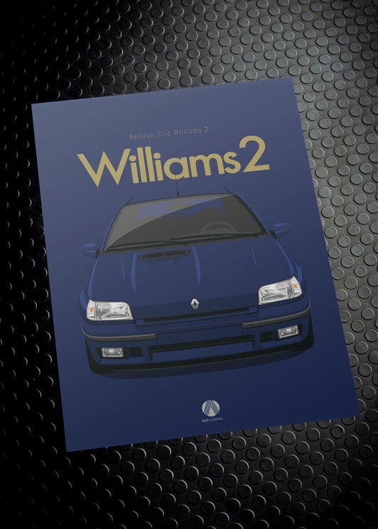 1994 Renault Clio Williams 2 - poster print