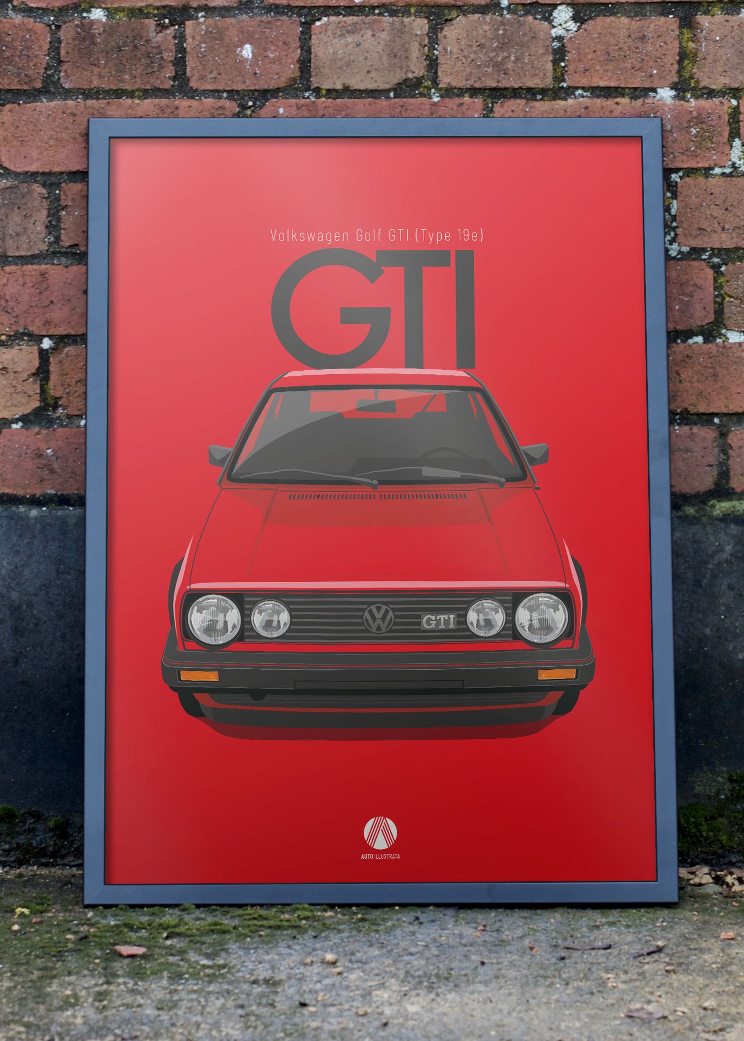 1984 Volkswagen Golf GTI (Mk2) - Mars Red - poster print
