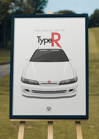 1996 Honda Integra Type R DC2 - Championship White - poster print