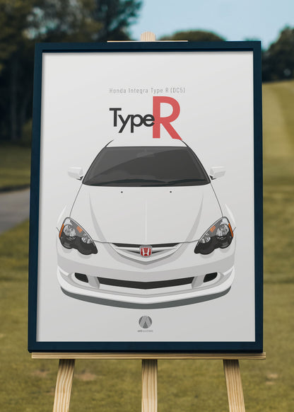 2001 Honda Integra Type R DC5 - Championship White - poster print