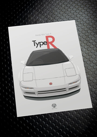 1993 Honda NSX Type R - Championship White - poster print