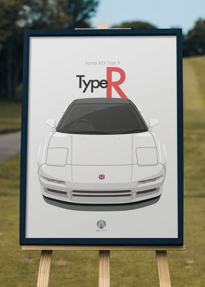 1993 Honda NSX Type R - Championship White - poster print