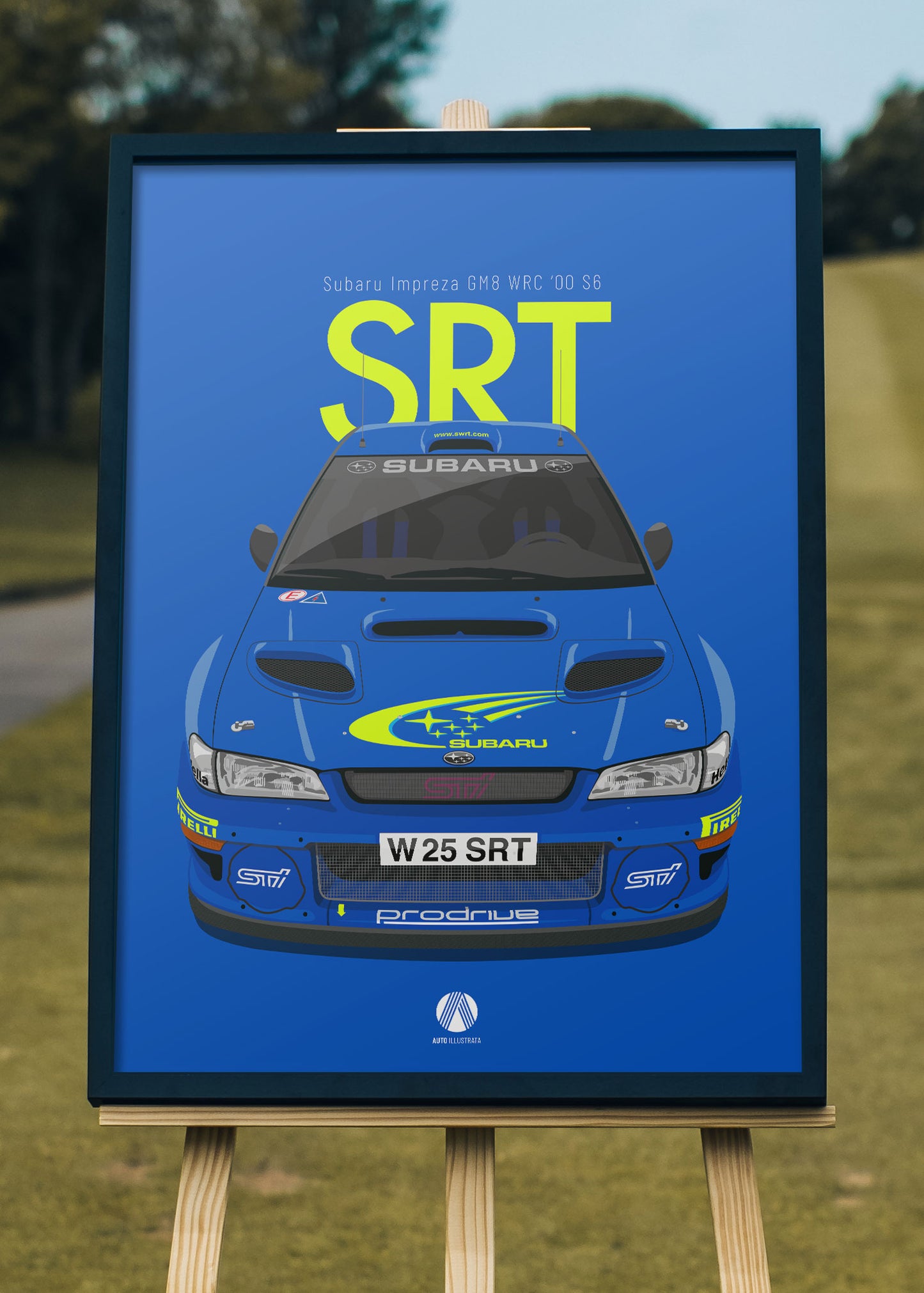 2000 Subaru Impreza GM8 WRC '00 S6 - poster print