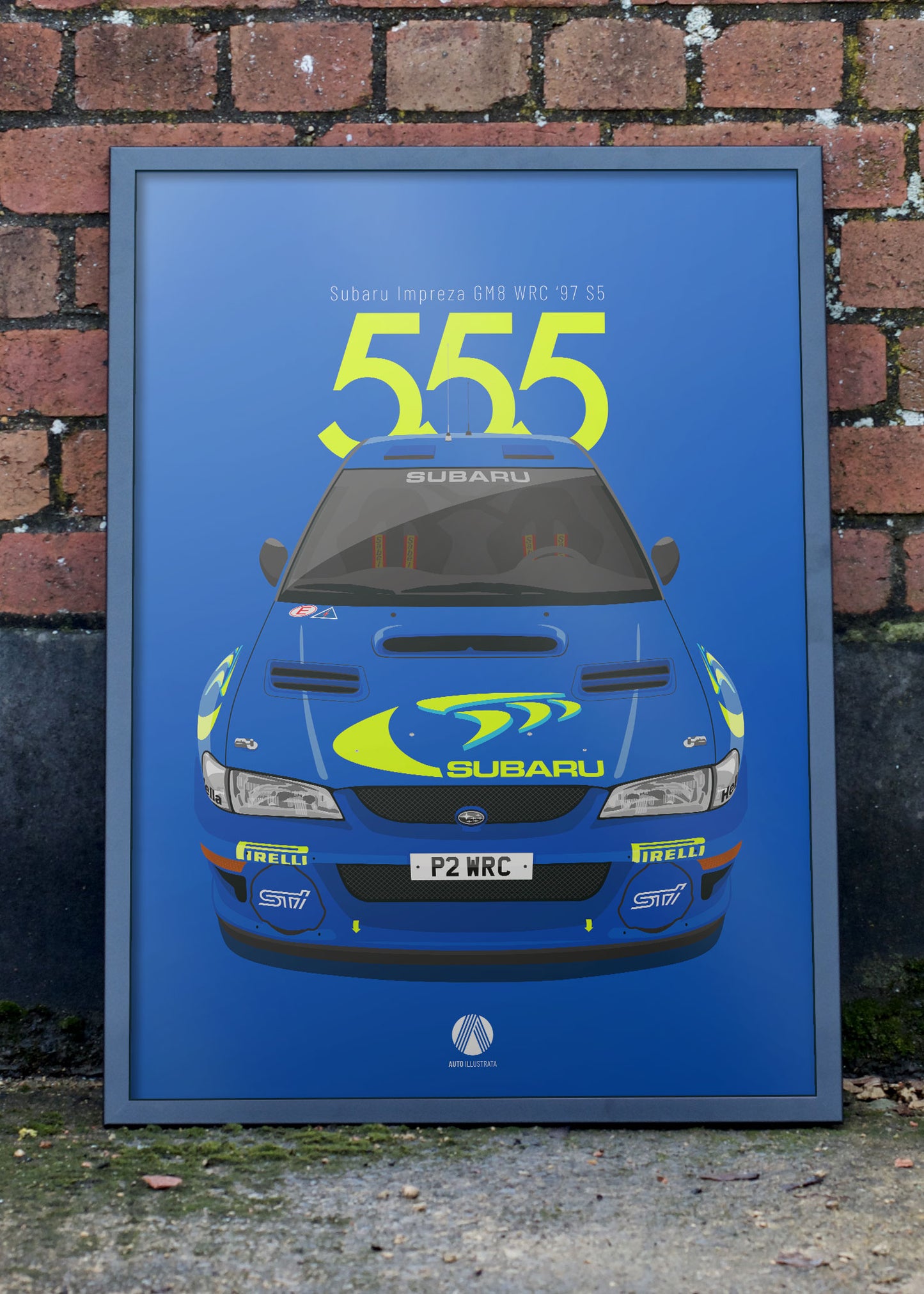 1997 Subaru Impreza GM8 WRC '97 S5 - poster print