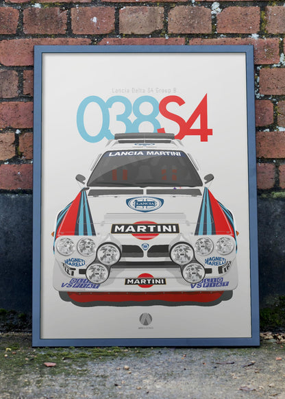1985 Lancia Delta S4 Group B - poster print