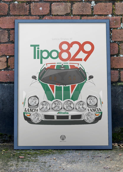 1974 Lancia Stratos HF - poster print