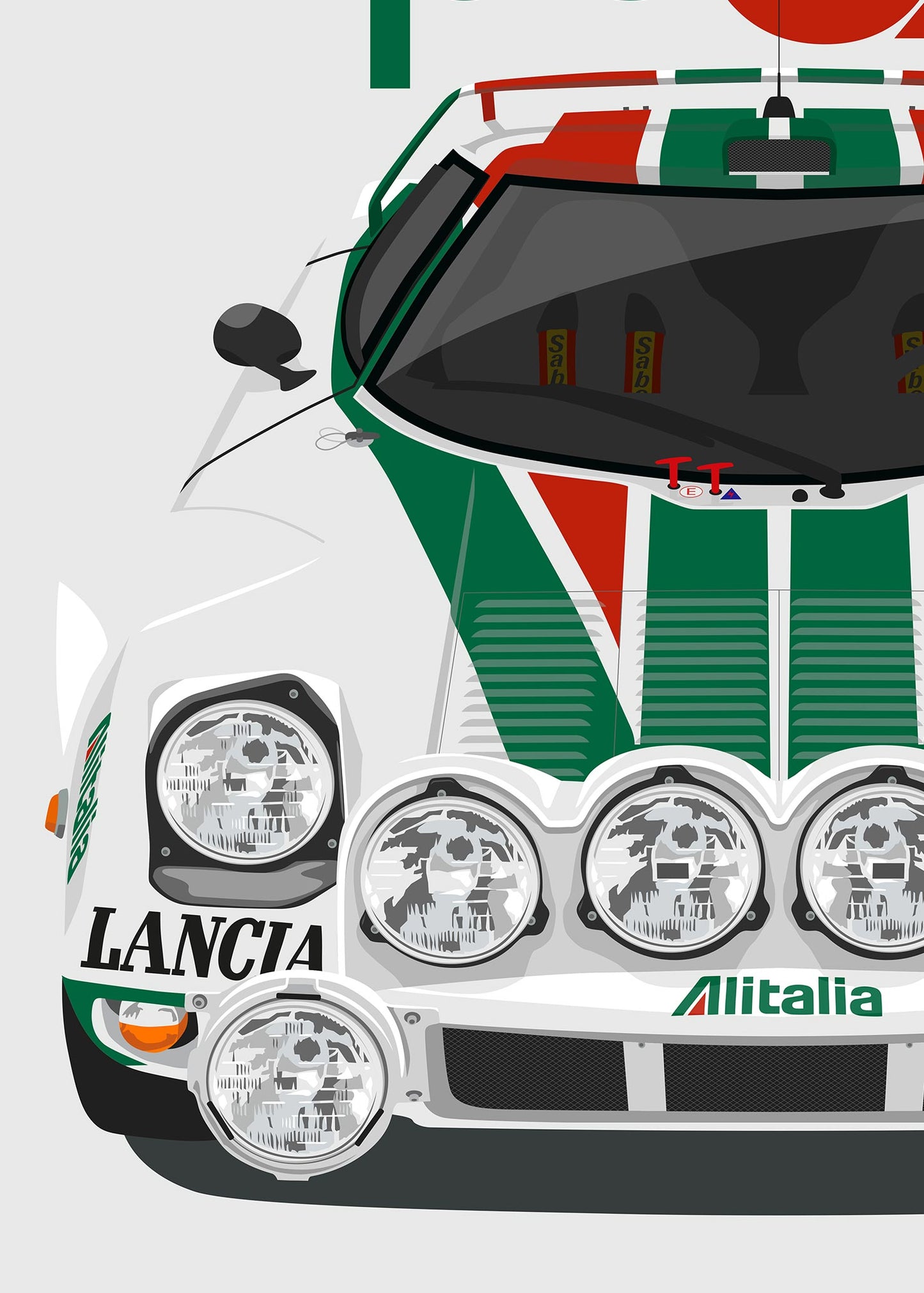 1974 Lancia Stratos HF - poster print