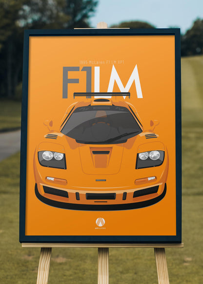 1995 McLaren F1 LM XP1 - poster print