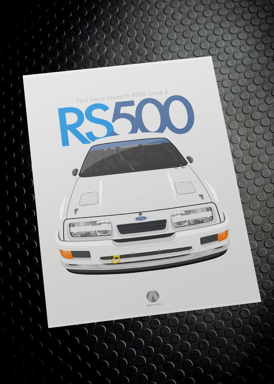 1987 Ford Sierra Cosworth RS500 Group A - poster print